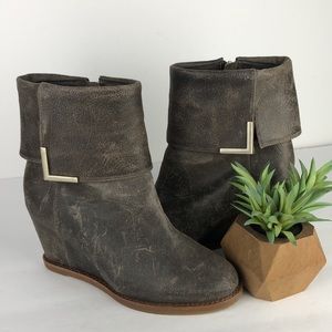 Johnston and Murphy Brynn Wedge Ankle Boots 6.5